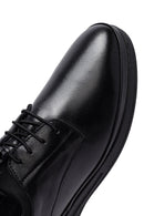 Erkek Siyah Bağcıklı Deri Casual Ayakkabı | Derimod