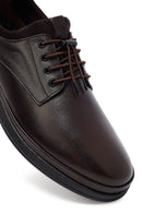 Erkek Kahverengi Bağcıklı Deri Casual Ayakkabı | Derimod