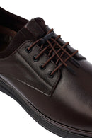 Erkek Kahverengi Bağcıklı Deri Casual Ayakkabı | Derimod