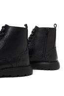 Erkek Siyah Fermuarlı Deri Bot | Derimod