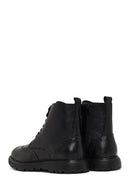 Erkek Siyah Fermuarlı Deri Bot | Derimod