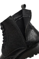 Erkek Siyah Fermuarlı Deri Bot | Derimod