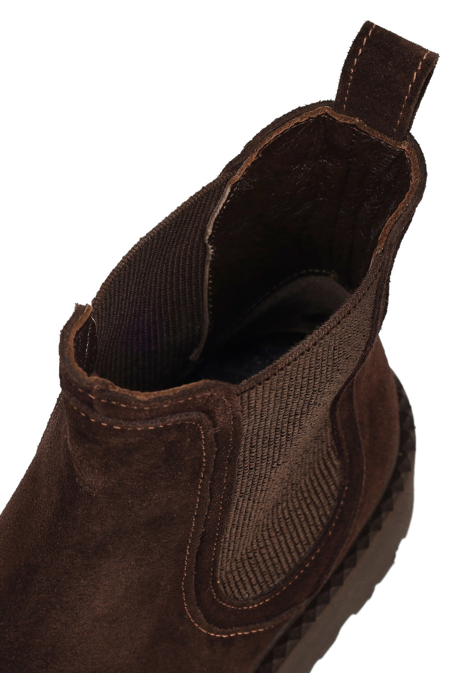 Men's Brown Suede Leather Chelsea Boots