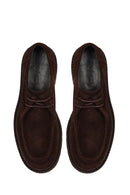 Erkek Kahverengi Bağcıklı Süet Deri Casual Ayakkabı | Derimod