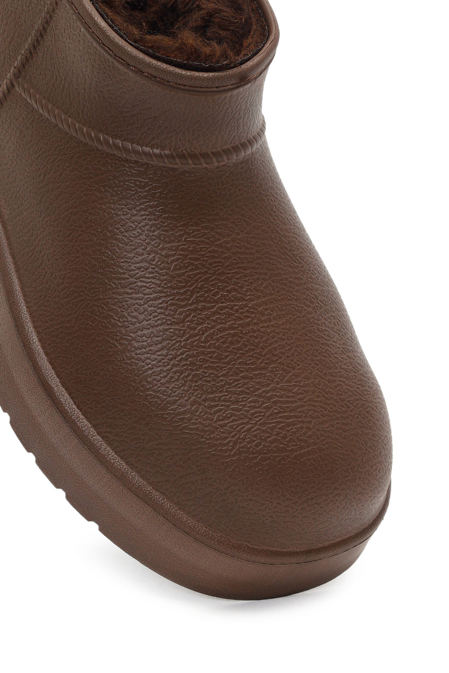 Women's Brown Furry Teddy Boots