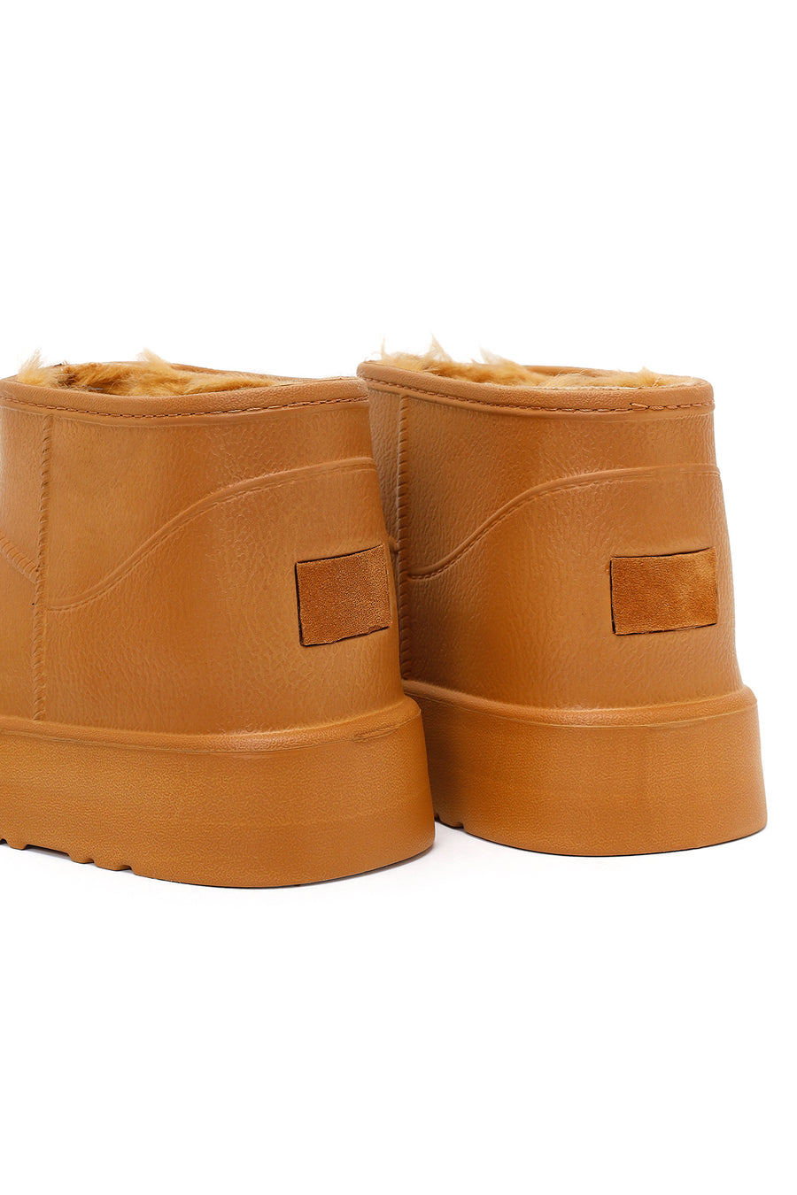 Women's Tan Fur-Lined Teddy Boots