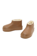 Kadın Vizon Kürklü Teddy Bot | Derimod