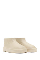 Kadın Krem Kürklü Teddy Bot | Derimod