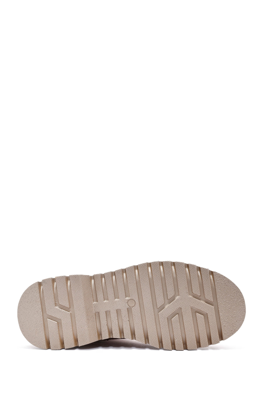 Woman Beige Zippered Suede Boots