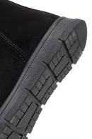 Kadın Siyah Fermuarlı Süet Teddy Bot | Derimod