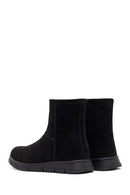 Kadın Siyah Fermuarlı Süet Teddy Bot | Derimod