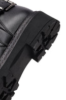 Kadın Siyah Fermuarlı Kalın Tabanlı Bot | Derimod