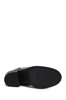 Kadın Siyah Fermuarlı Kalın Topuklu Bot | Derimod