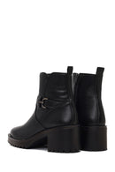 Kadın Siyah Fermuarlı Kalın Topuklu Bot | Derimod