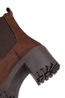 Kadın Kahverengi Kalın Topuklu Süet Chelsea Bot | Derimod