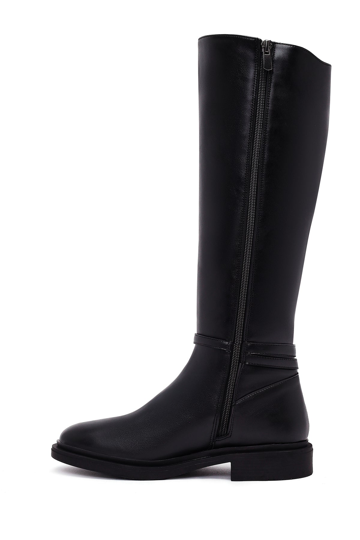 Kadın Siyah Fermuarlı Çizme