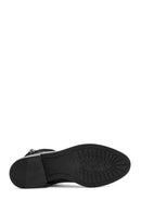 Woman Black Zippered Buckled Boots | Derimod