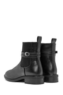 Woman Black Zippered Buckled Boots | Derimod