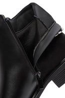 Woman Black Chain Detailed Zippered Boots | Derimod