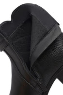 Woman Black Zippered Thick Heel Boots | Derimod