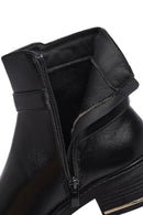 Kadın Siyah Fermuarlı Toka Detaylı Bot | Derimod