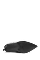 Woman Black Zippered Thin Heeled Boots | Derimod