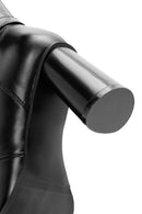 Woman Black Zippered Thick Heeled Boots | Derimod