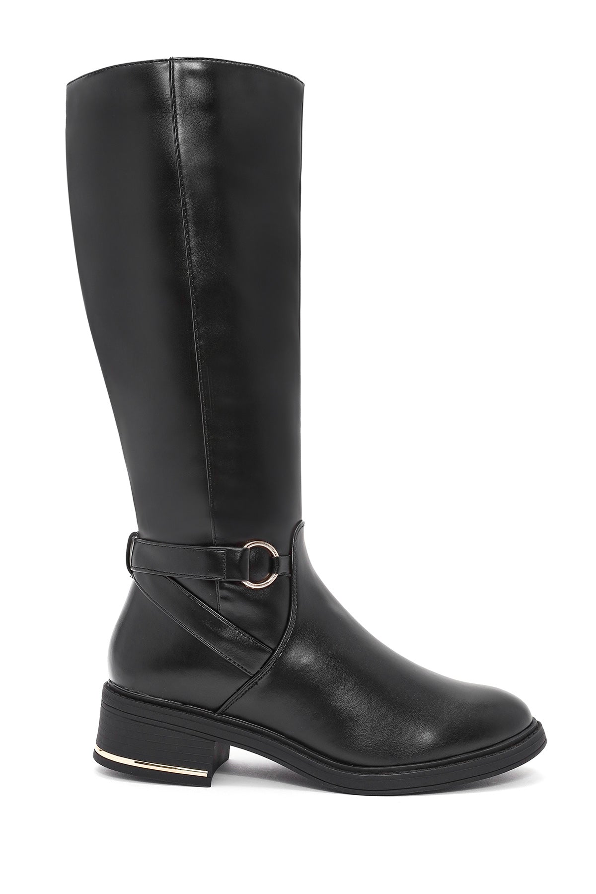 Woman Black Zippered Buckle Detailed Boots 25WFE401518 | Derimod