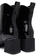 Kadın Siyah Fermuarlı Kalın Topuklu Bot | Derimod