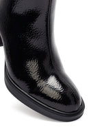 Kadın Siyah Fermuarlı Kalın Topuklu Bot | Derimod