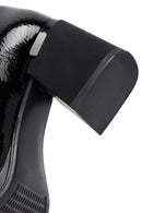 Kadın Siyah Fermuarlı Kalın Topuklu Bot | Derimod