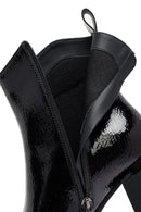 Kadın Siyah Fermuarlı Kalın Topuklu Bot | Derimod