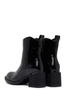 Kadın Siyah Fermuarlı Kalın Topuklu Bot | Derimod