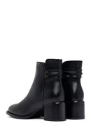 Kadın Siyah Fermuarlı Kalın Topuklu Bot | Derimod