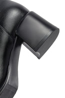 Kadın Siyah Fermuarlı Kalın Topuklu Bot | Derimod