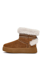 Kadın Taba Kalın Tabanlı Süet Teddy Bot | Derimod