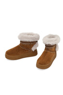 Kadın Taba Kalın Tabanlı Süet Teddy Bot | Derimod