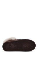 Kadın Kahverengi Kalın Tabanlı Püsküllü Süet Teddy Bot | Derimod