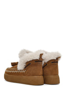 Kadın Taba Kalın Tabanlı Püsküllü Süet Teddy Bot | Derimod