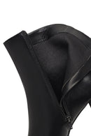 Women's Black Zippered Thick Heeled Boots | Derimod