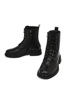 Kadın Siyah Fermuarlı Postal Bot | Derimod