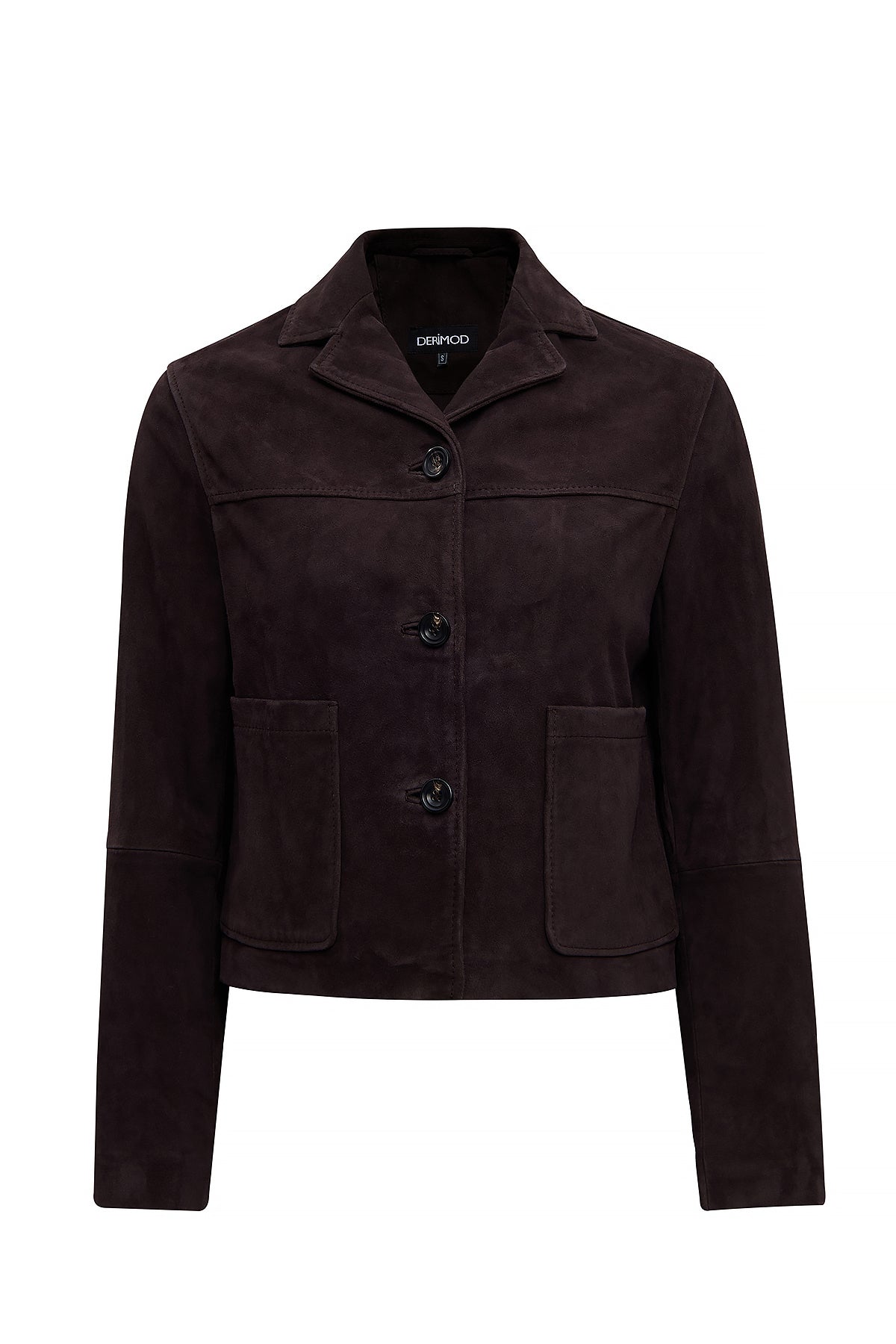 Jill Kadın Kahverengi Kısa Süet Deri Mont 25WGD52981B | Derimod