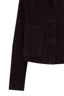 Jill Kadın Kahverengi Kısa Süet Deri Mont | Derimod