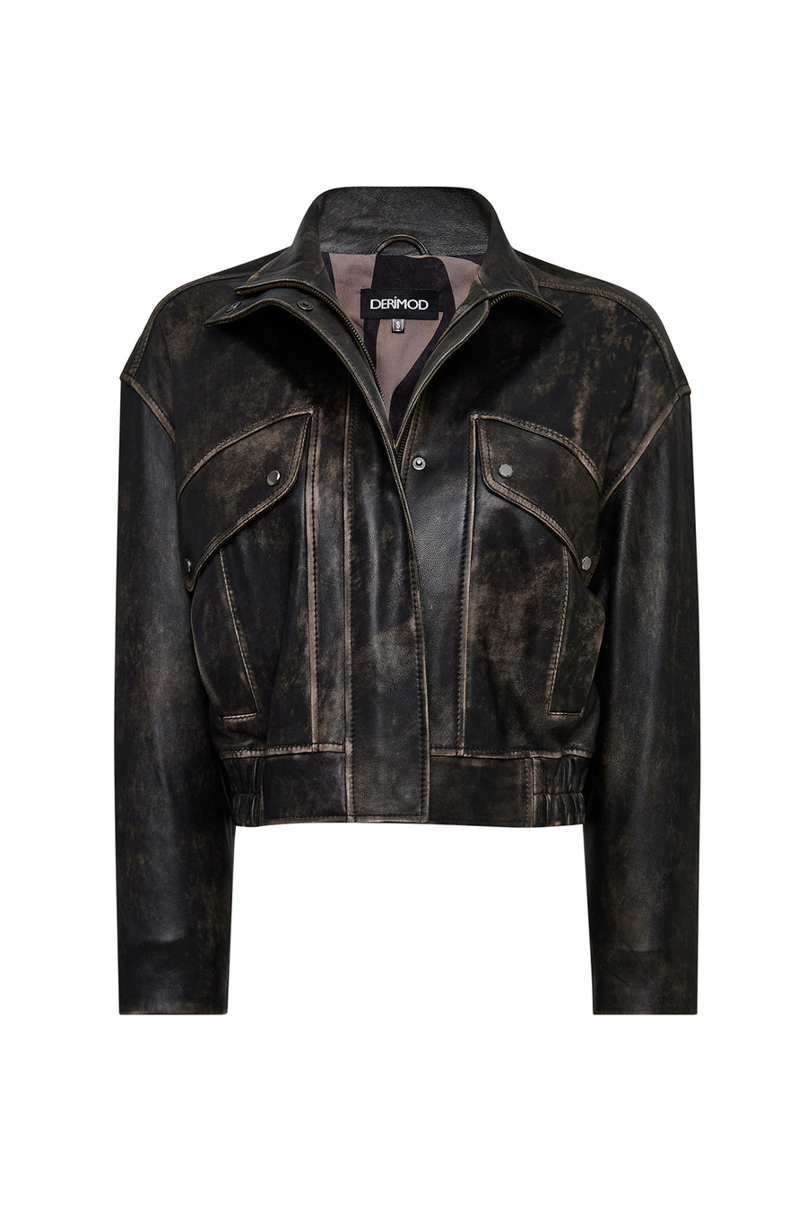 Anita Woman Brown Oversize Vintage Leather Jacket 25WGD5330G6 | Derimod