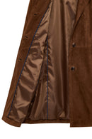 Tara Kadın Kahverengi Süet Deri Kaban | Derimod