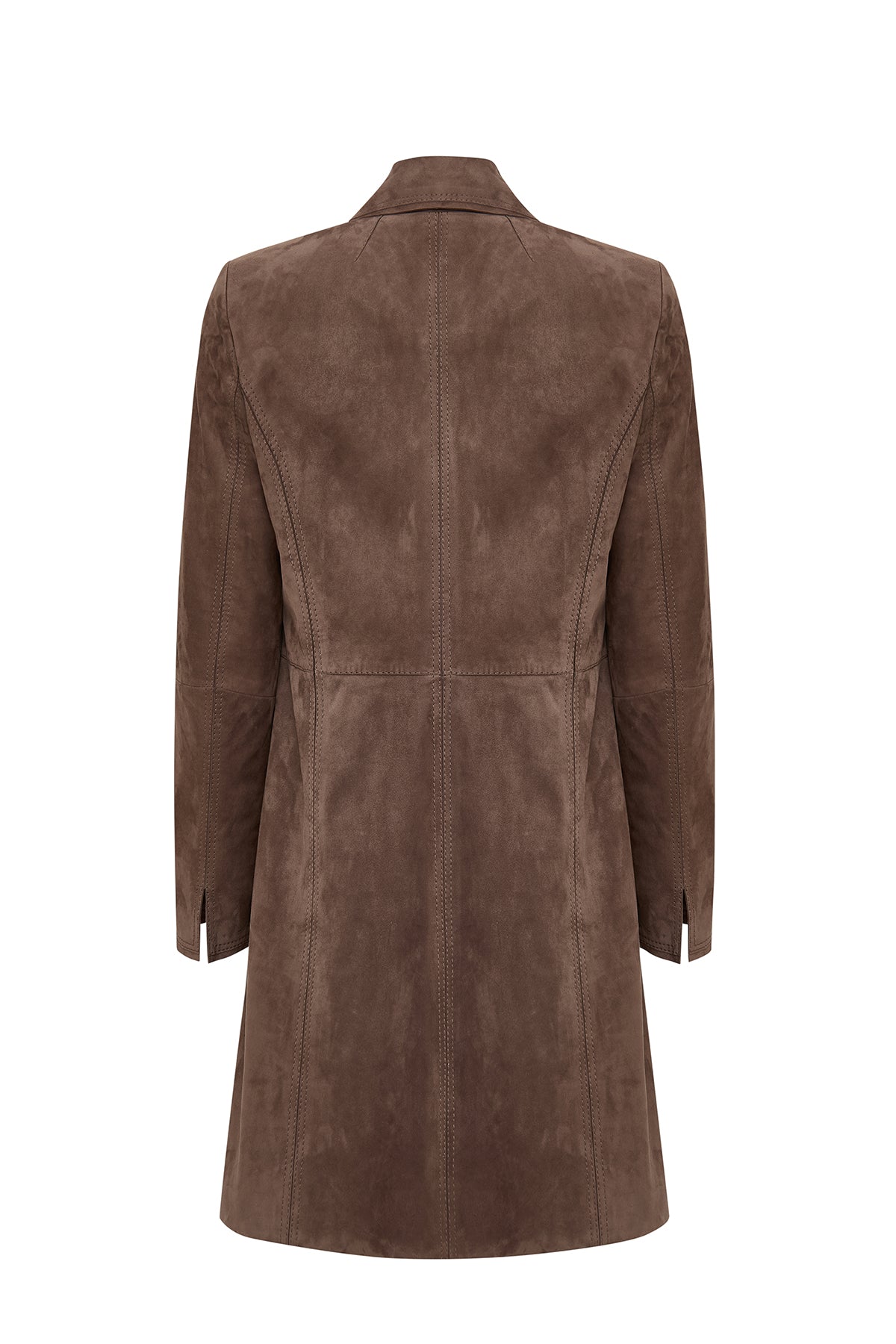 Tara Kadın Vizon Süet Deri Kaban