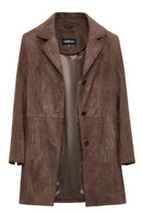 Tara Kadın Vizon Süet Deri Kaban | Derimod