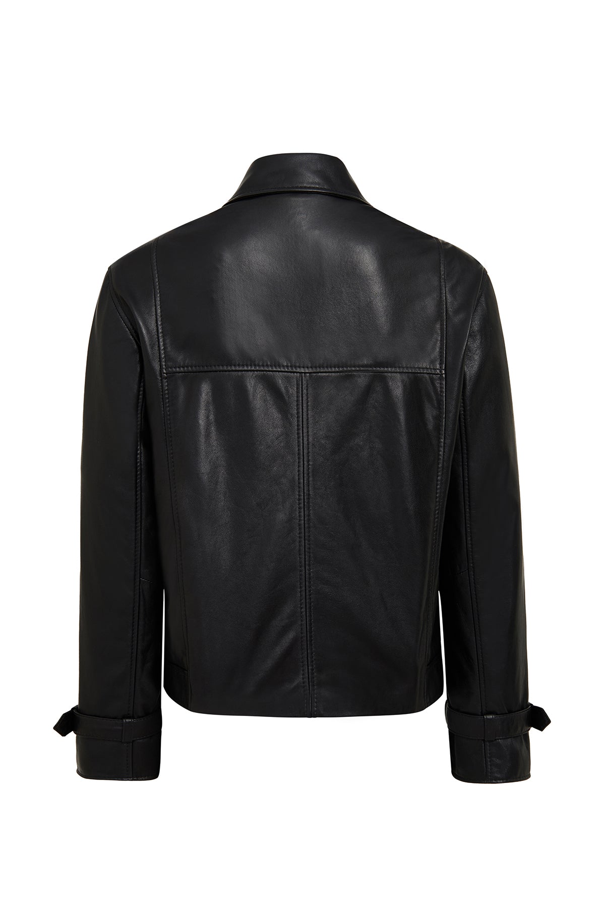 Paloma Kadın Siyah Kısa Oversize Biker Deri Ceket