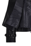 Paloma Kadın Siyah Kısa Oversize Biker Deri Ceket | Derimod