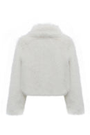 Dallas Kadın Beyaz Gömlek Yaka Teddy Mont | Derimod